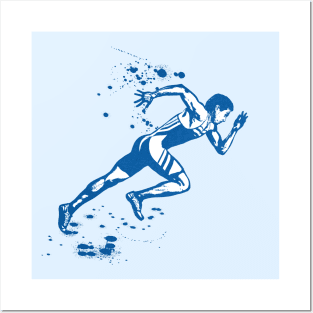 Track Runner Sprinter Sprinting - 03 Posters and Art